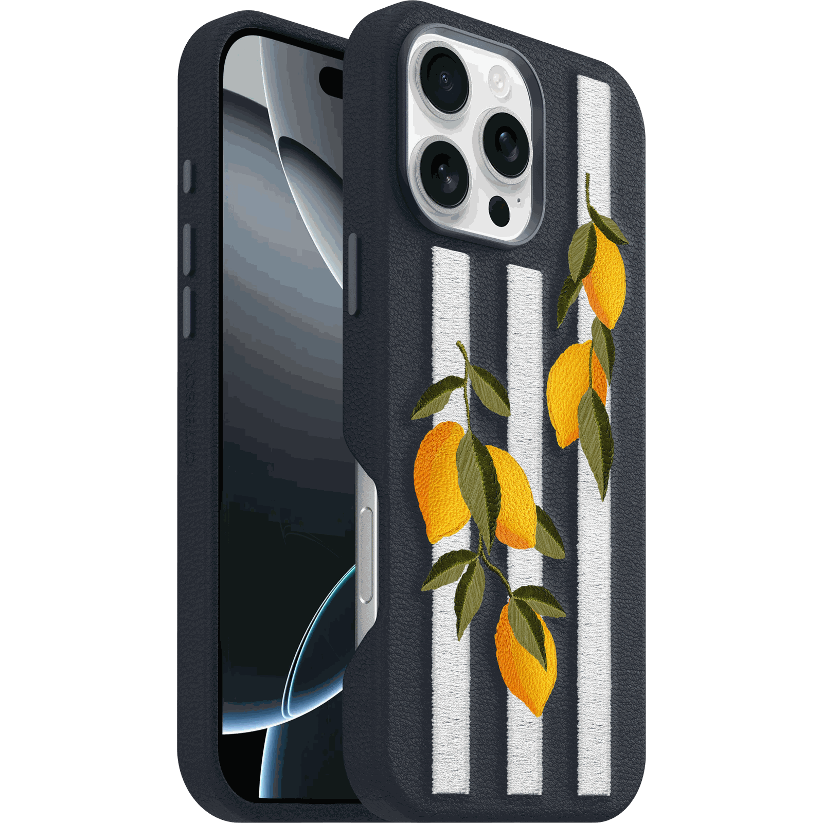 cactus-embroidery-iphd24-amalfi-lemons-1.png iPhone 16 Pro Max Case Symmetry Series Cactus Leather Embroidery - Image 1