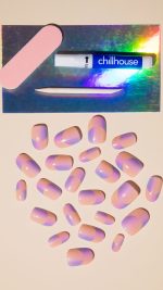 OtterBox x Chillhouse Peach and Purple Ombre Nail Set - Image 3