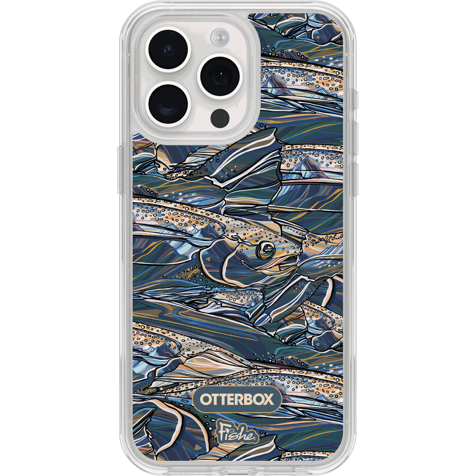 fishe-iphd23-rainbow-ridge-1.png iPhone 15 Pro Max Case Symmetry Series Clear for MagSafe x Fishe - Image 1