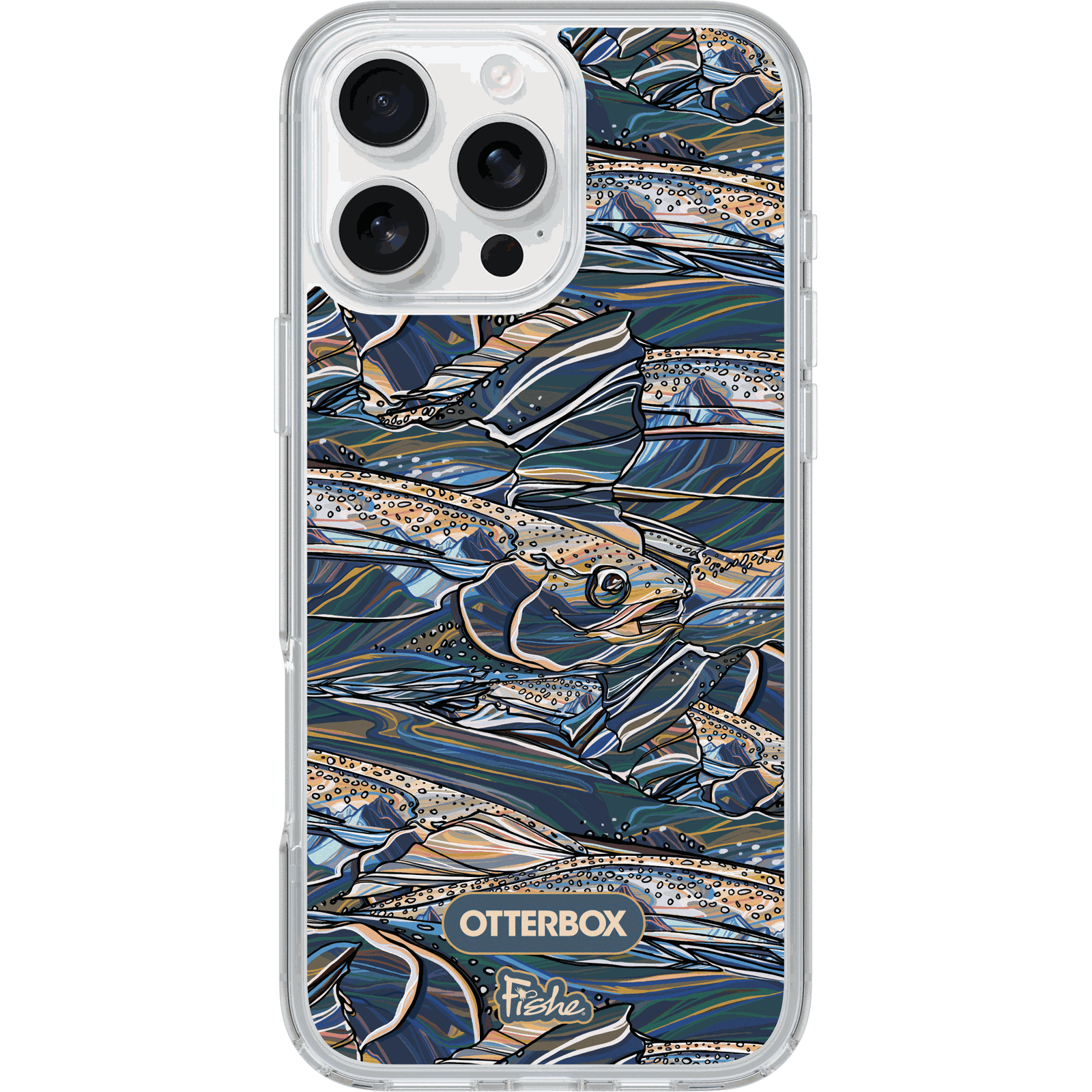 fishe-iphd24-rainbow-ridge-1.png iPhone 16 Pro Max Case Symmetry Series Clear for MagSafe x Fishe - Image 1