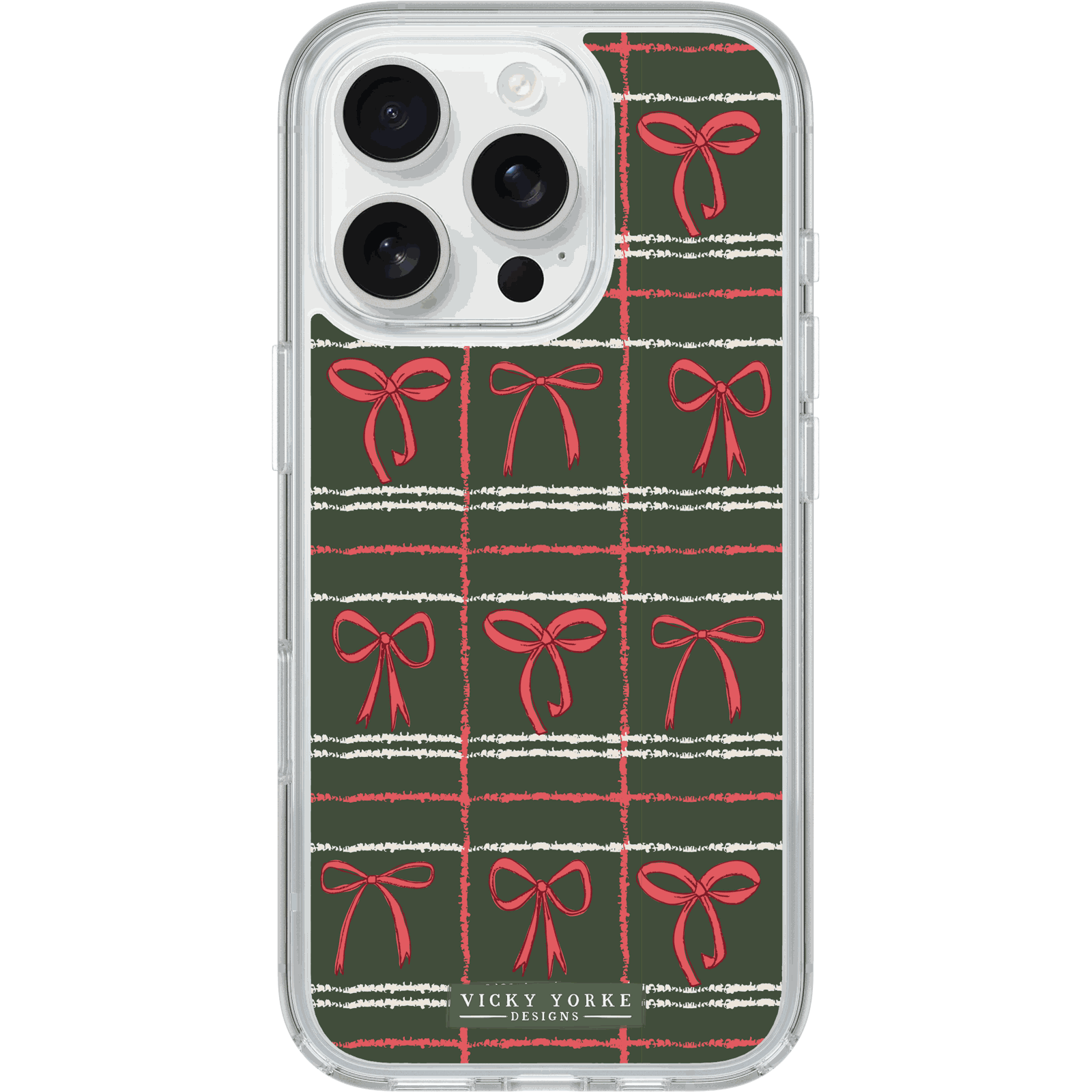 holiday-iphc24-rows-of-bows-1.png iPhone 16 Pro Case Symmetry Series Holiday Collection - Image 1