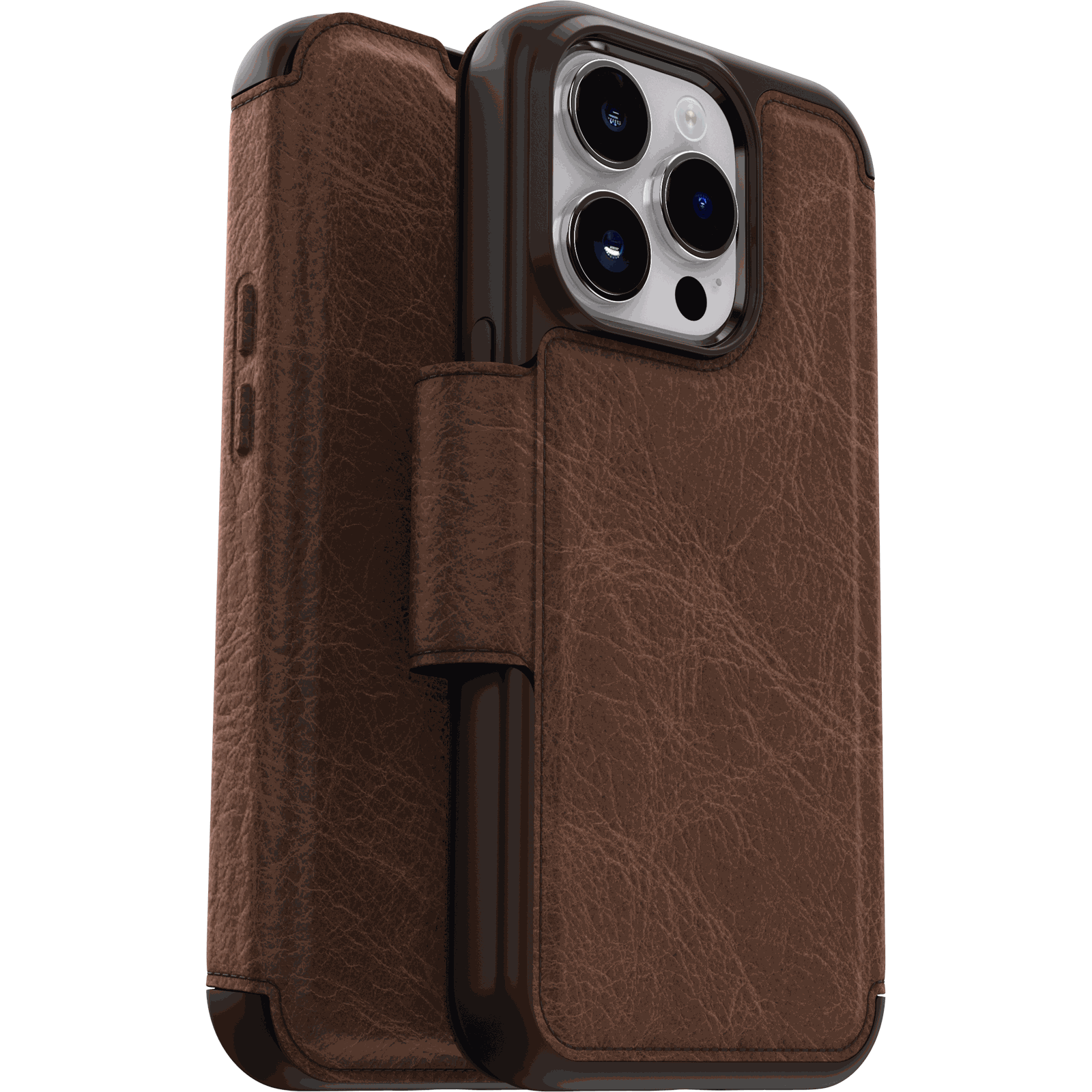 strada-iphc22-espresso-1.png iPhone 14 Pro Leather Folio Strada Series - Image 1