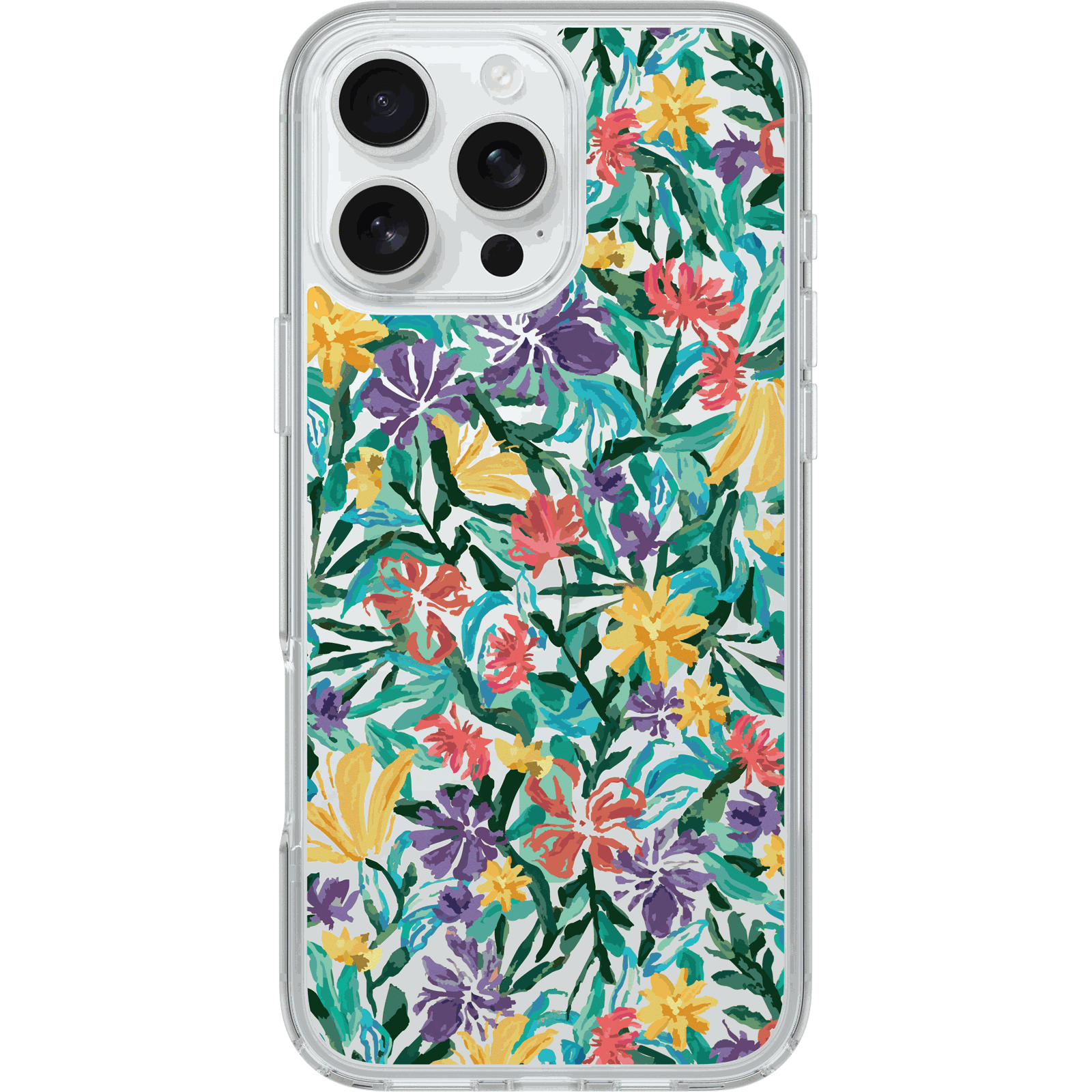 symmetry-confetti-iphd24-garden-splash-1.png iPhone 16 Pro Max Case Symmetry Series Clear for MagSafe Confetti of Blossoms - Image 1